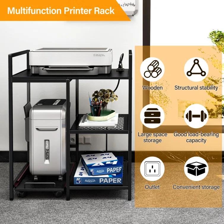 TC-HOMENY 28'' H x 23.5'' W Printer Stand & Reviews | Wayfair