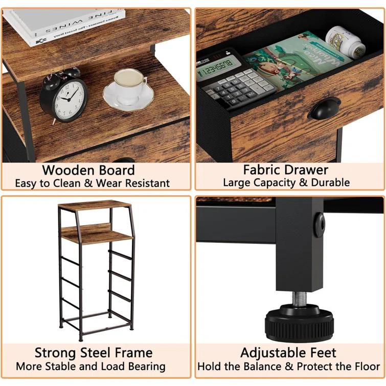 17 Stories Pragna 16.1'' Wide Storage Cabinet