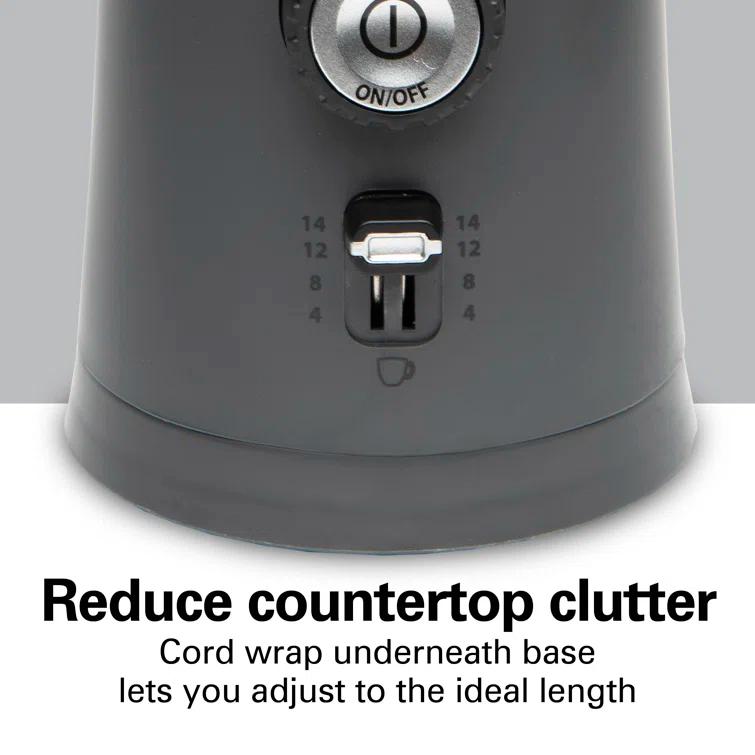 Hamilton Beach Hamilton Beach® Custom Grind™ Electric Coffee Grinder with Removable Stainless Steel Chamber and Adjustable Grind Control