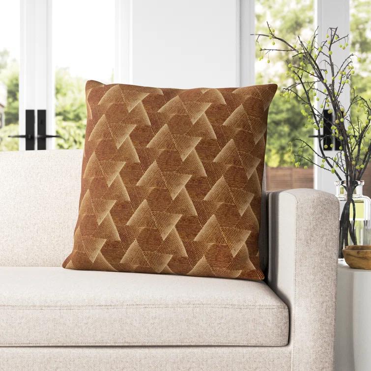 Gretchen Geometric Cotton Throw Pillow
