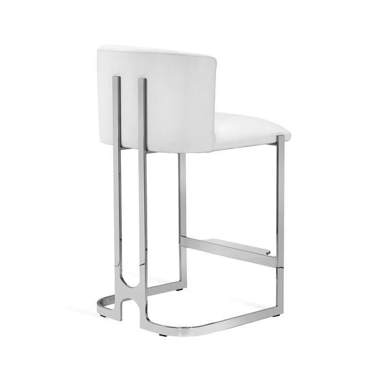 Interlude Banks Upholstered Counter Stool with Metal Frame