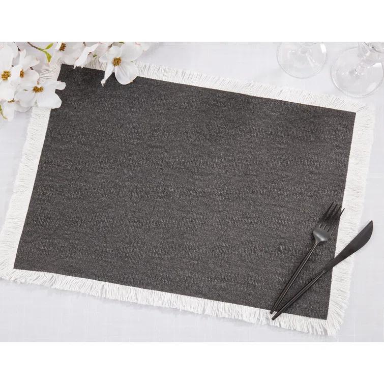 4 Piece Cotton Placemat Set (Set of 4)