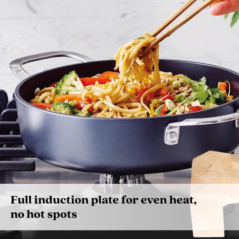 Alva Alva Maestro 3.5 Qt. Premium Nonstick Ceramic Frying Pan with Lid - Non Toxic and Oven Safe