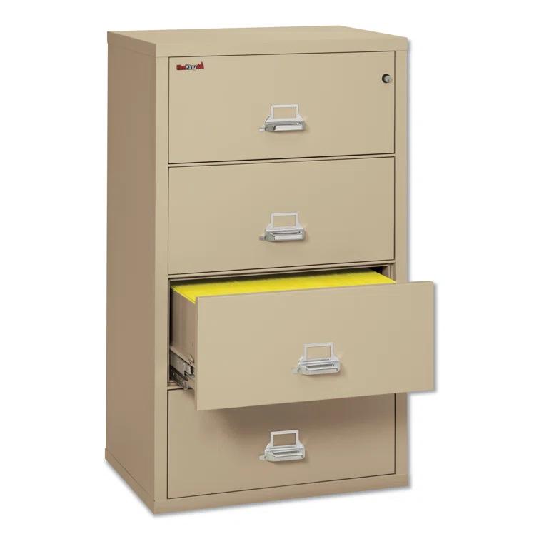 FireKing Fireproof 31.13'' Wide 4 -Drawer Steel File Cabinet