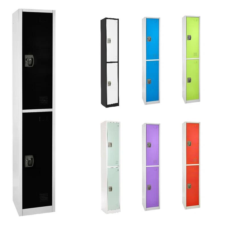 AdirOffice 12'' Wide Steel 2-Tier School and Gym Locker