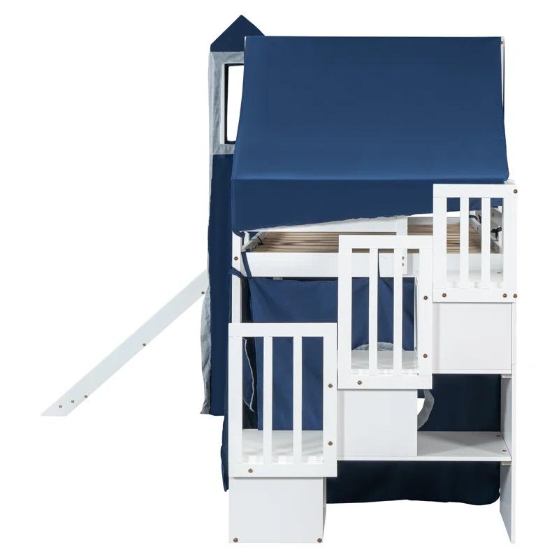 Harper Orchard Loft Bed with Tent and Tower -