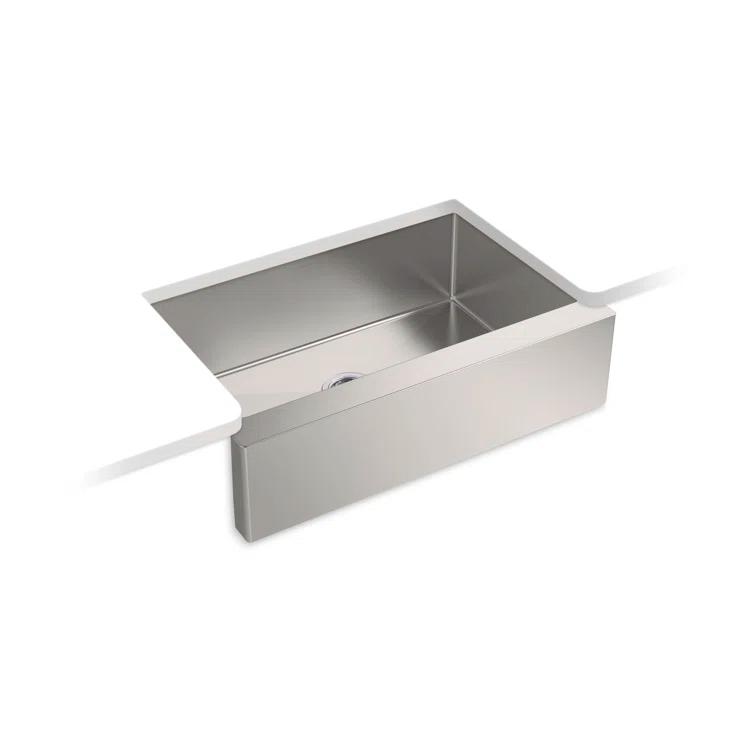 Strive 36" Stainless Steel Farmhouse Undermount Single-Bowl Kitchen Sink