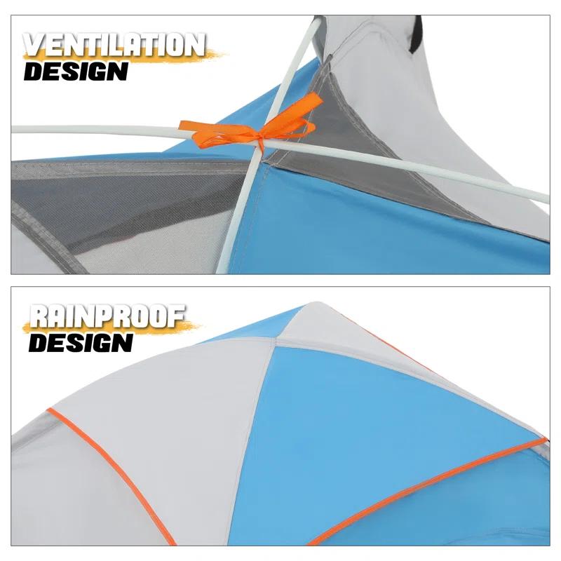 MoNiBloom 2 Person Instant Automatic Pop Up Camping Tent Waterproof Dome Tent with Rain Fly for Outdoor Hiking