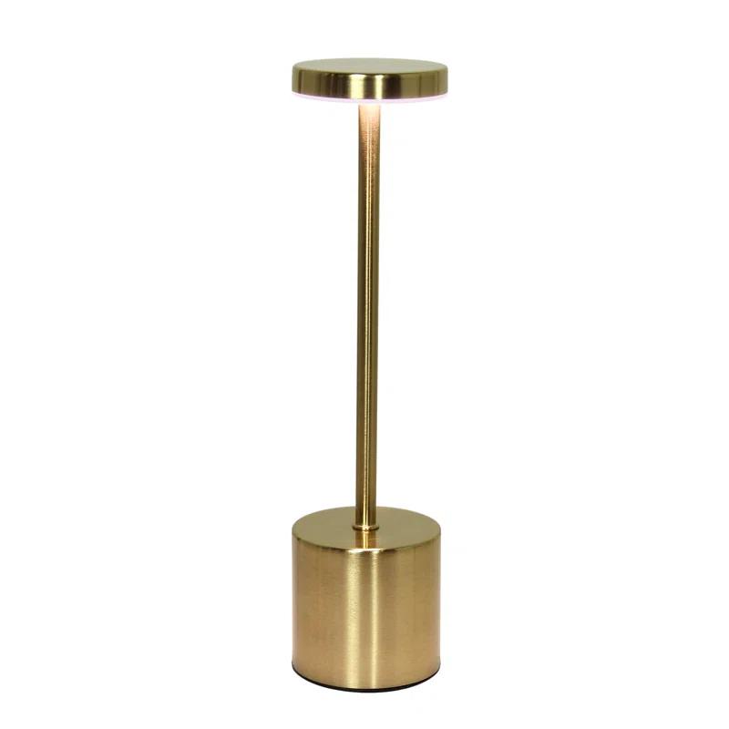 Wrought Studio™ Simple Designs 12.75" Skelly Disc Dimming & Rechargeable Cordless 4-Way Touch Sensor Stick Desk Lamp