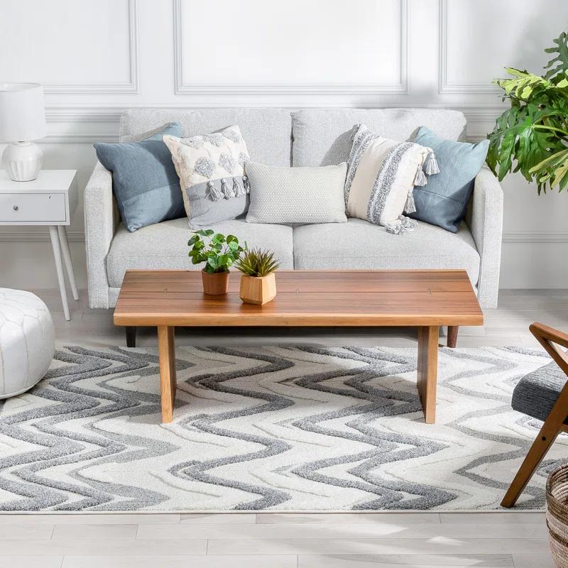 Union Rustic Raelynn Moroccan Cream/Gray Area Rug