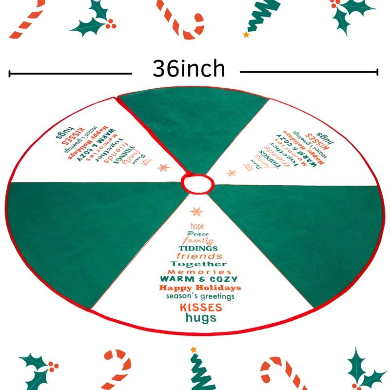 The Holiday Aisle Greeting Tree Skirt