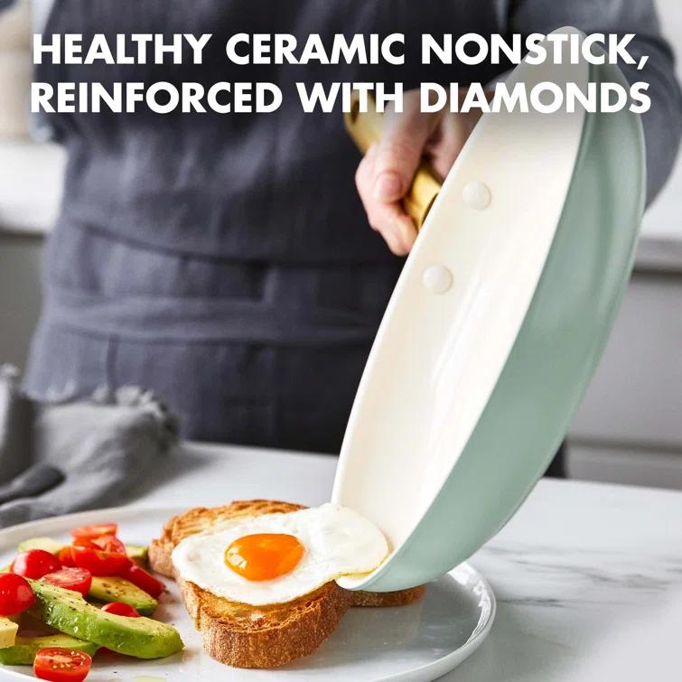 GreenPan Reserve Healthy Ceramic Nonstick 2 Piece Frying Pan Set
