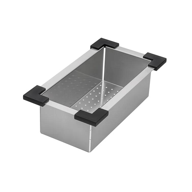 Ruvati Ruvati Workstation Sink Replacement Colander 17 inch Stainless Steel with Plastic Corners