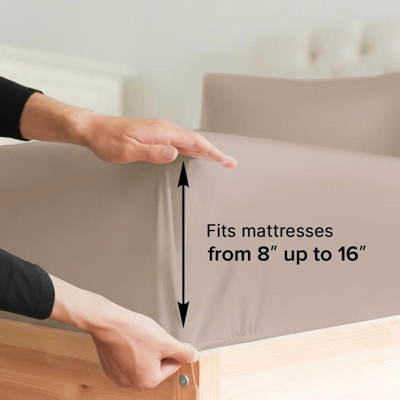 CGK Linens 4 Piece Sheet Set Premium Cooling, Soft & Wrinkle Free Sheet Set