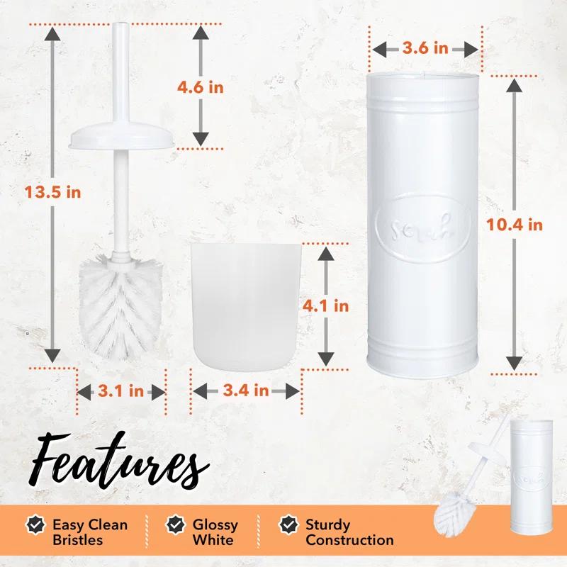 Autumn Alley Metal Toilet Brush And Holder