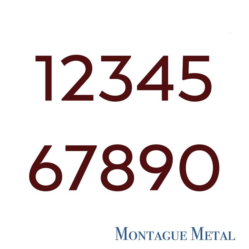 Montague Metal Products Inc. 4'' H Metal House Number