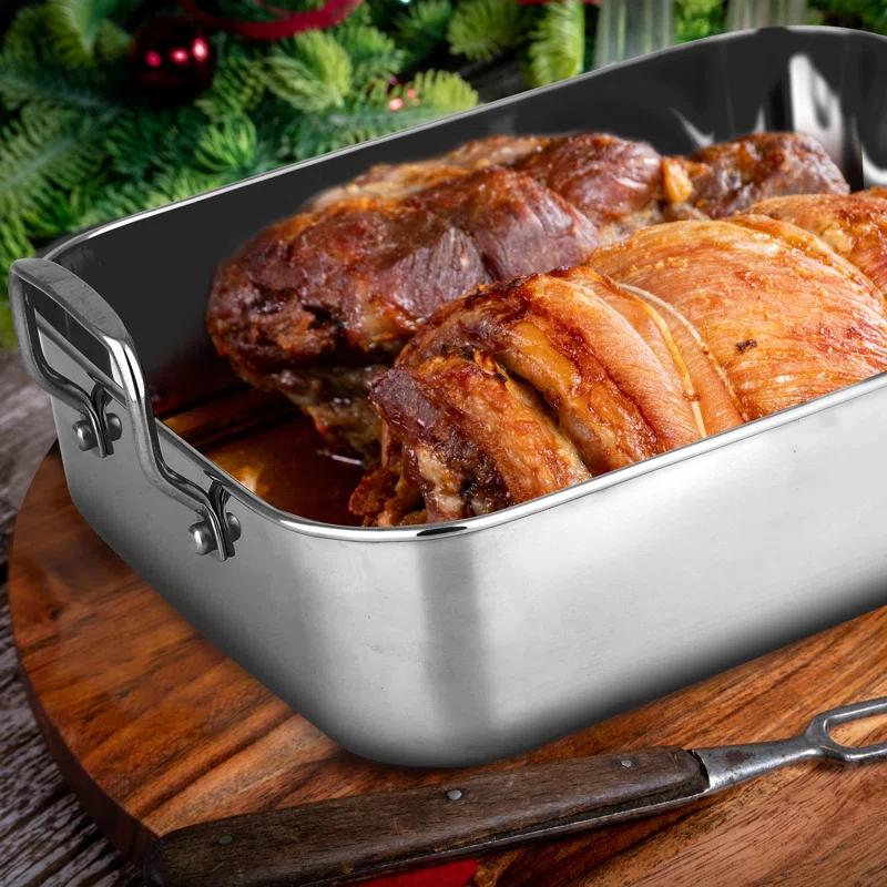 NutriChef NutriChef Non-Stick Stainless Steel Roasting Pan