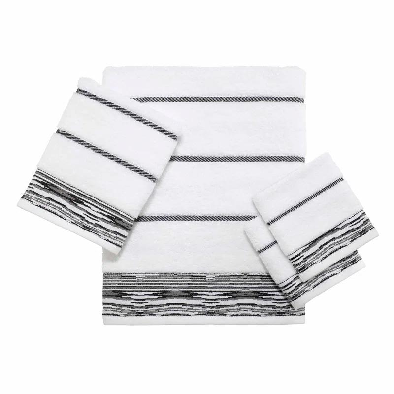 Nicole Miller Home Nicole Miller Sydney Cotton Honeycomb / Waffle Bath Towels