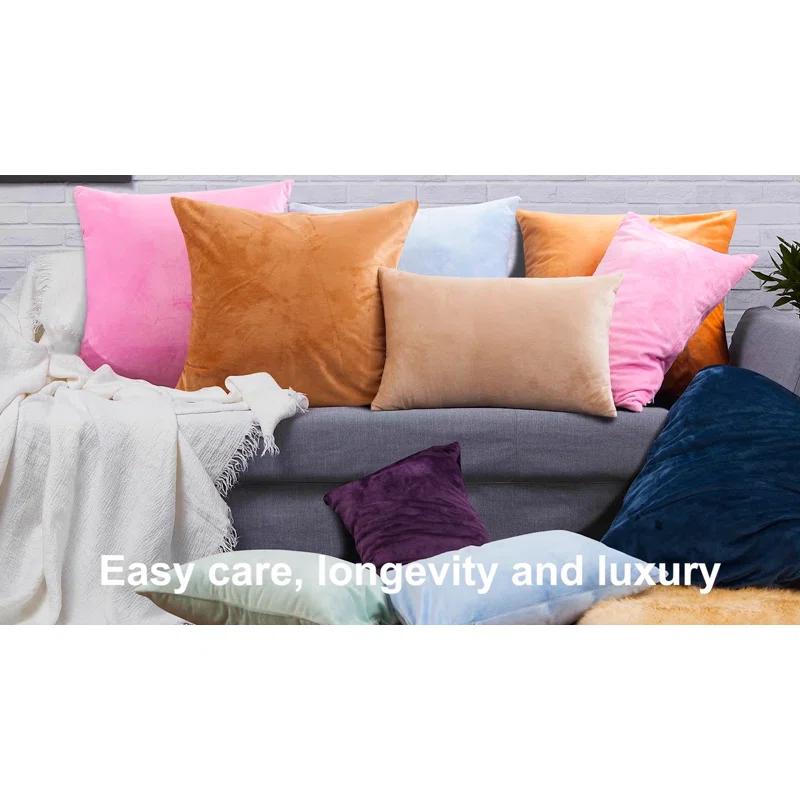 NTBAY Zippered Pillowcases, Luxury Velvet Flannel Pillow Cases, Super Soft - NTBAY (Set of 2)