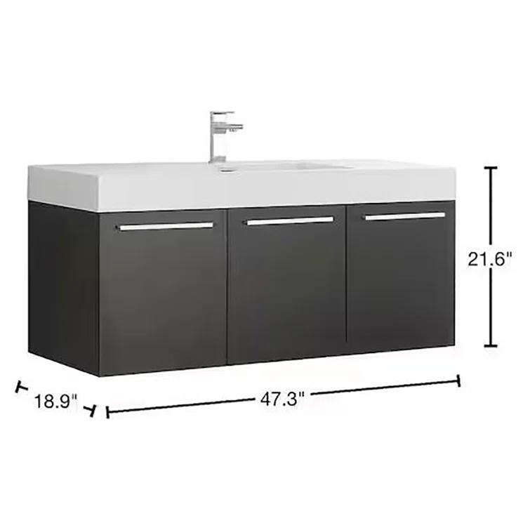 Fresca Vista 47" Wall-Mounted Single Sink Bathroom Vanity Set