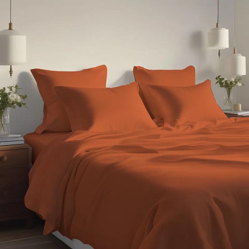 Hotel Luxurious Bamboo Blend 6-Piece Bed Sheet Set 2000 Series - 45 Colors