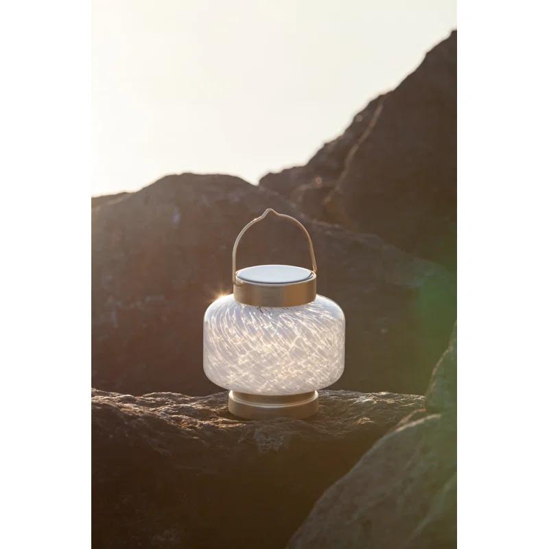 5.5'' Solar Powered Integrated LED Outdoor Lantern