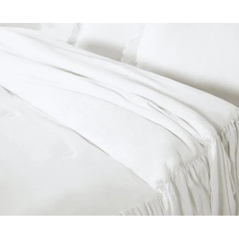 Chezmoi Collection Sinclair French Country Chic Ruffle Skirt Bedspread Set