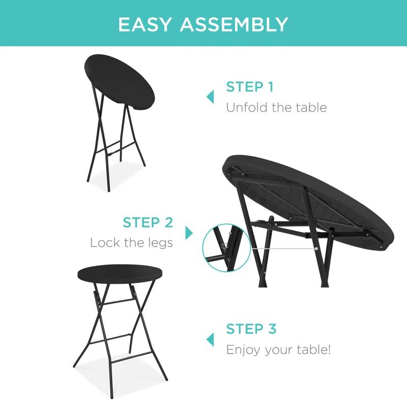 Best Choice Products 30'' Round Portable Folding Table