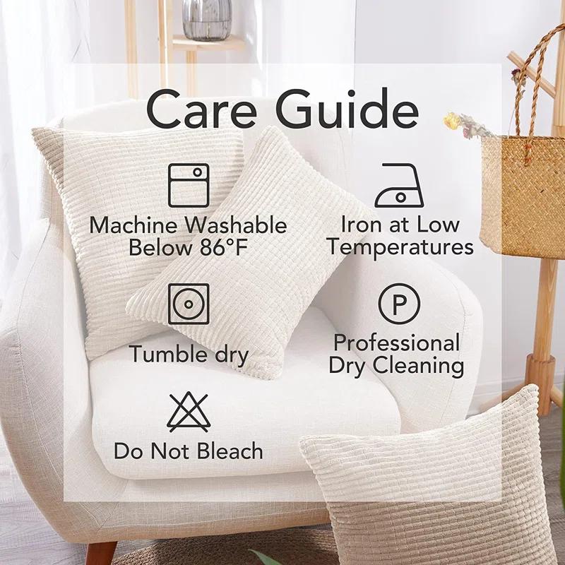 Deconovo Deconov Square Pillow Cover (Set of 2)