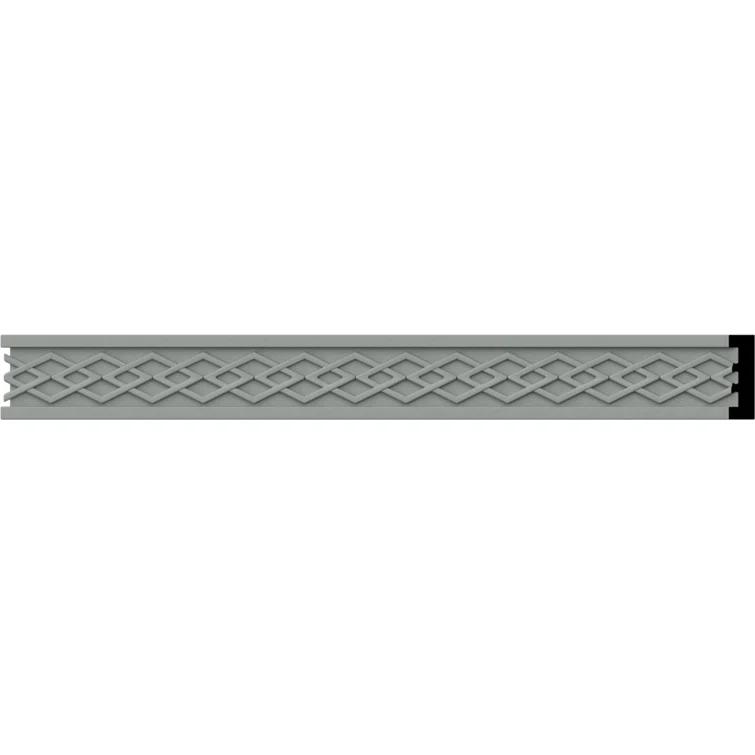 Ekena Millwork 1 1/8"H x 3/8"P x 94 1/2"L, (3/4" Repeat), Swindon Chair Rail (Set of 12)