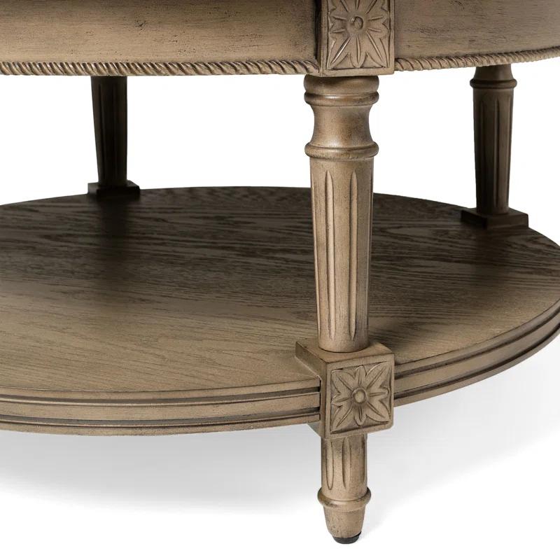 Maven Lane Pullman Round Wooden Coffee Table