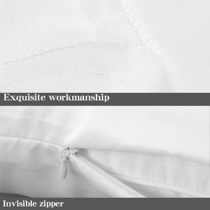 NTBAY Satin Pillow Cases, Zippered Pillowcases for Hair and Skin - NTBAY (Set of 2)