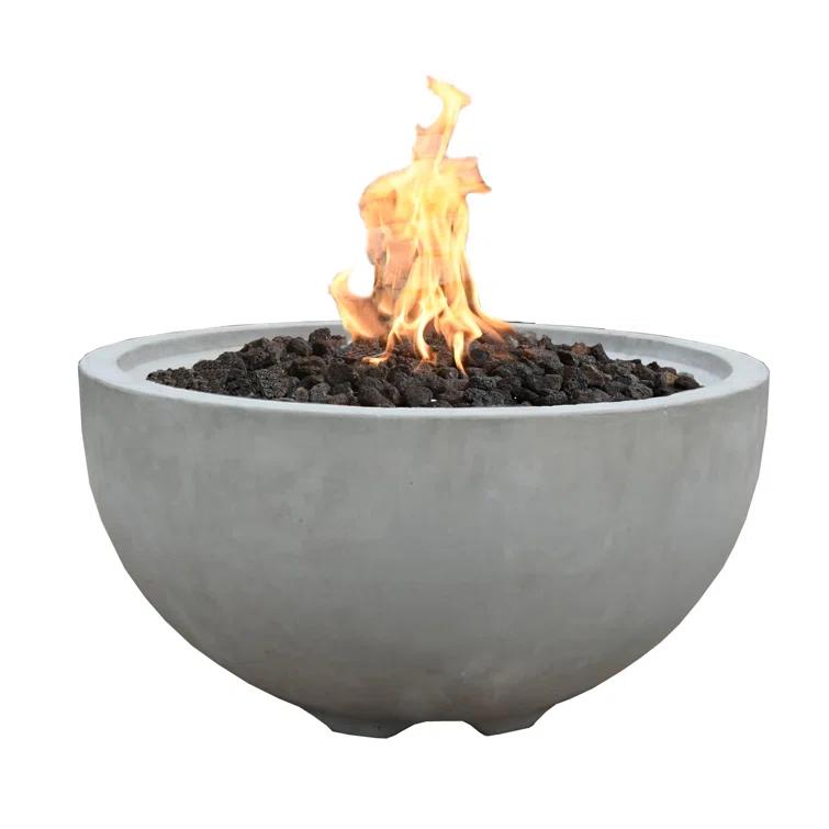 Modeno Nantucket 27" Liquid Propane Concrete Fire Bowl