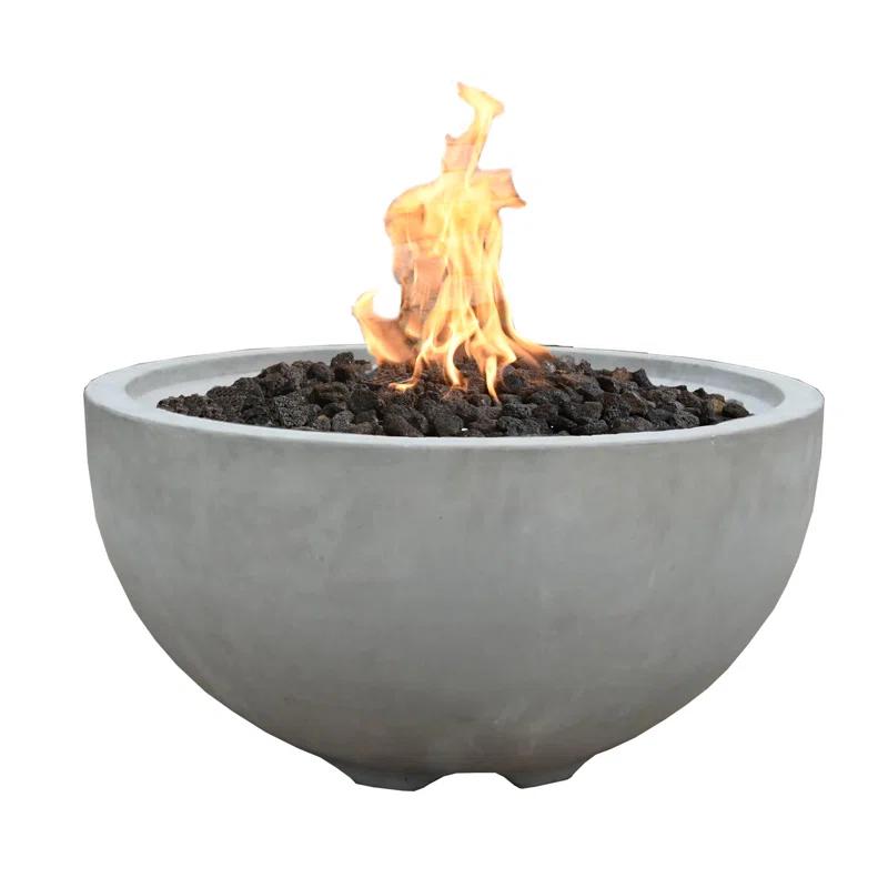 Modeno Nantucket 27" Liquid Propane Concrete Fire Bowl