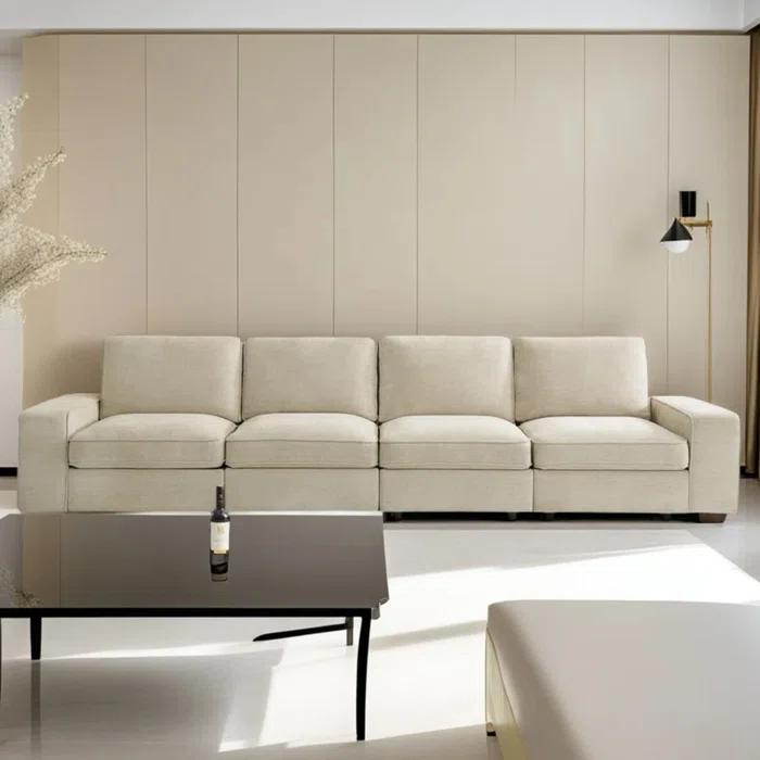Latitude Run® Upholstered Sofa with Removable Covers & Seat Storage