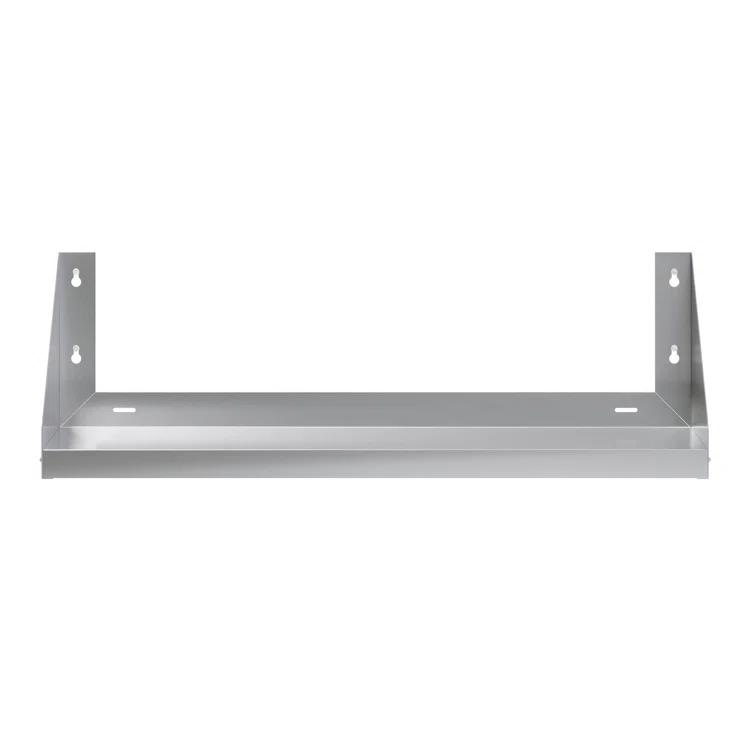 Amgood 12 in. x 36 in. Stainless Steel Wall Shelf with Side Guards