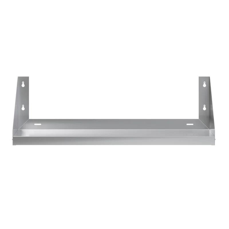 Amgood 12 in. x 36 in. Stainless Steel Wall Shelf with Side Guards