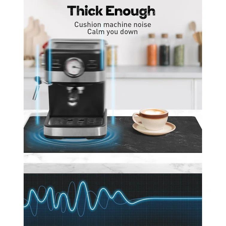 ColourTree Dish Drying Mat Super Absorbent Hide Stain Dish Drying Pad with Non-slip Rubber Backed