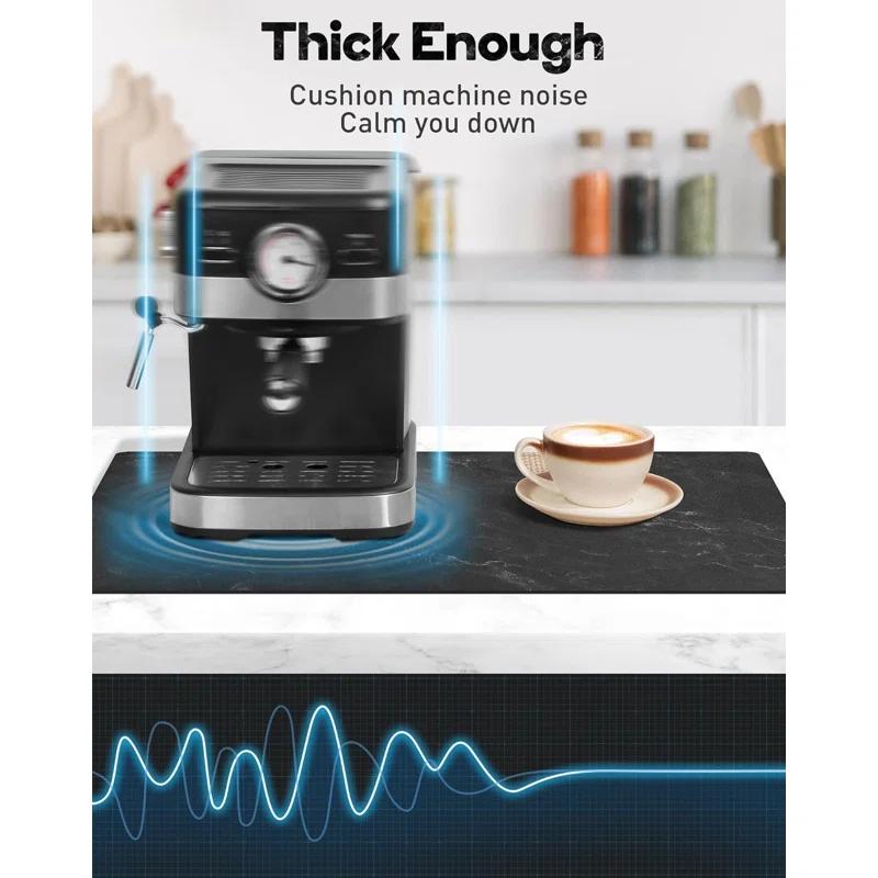 ColourTree Dish Drying Mat Super Absorbent Hide Stain Dish Drying Pad with Non-slip Rubber Backed