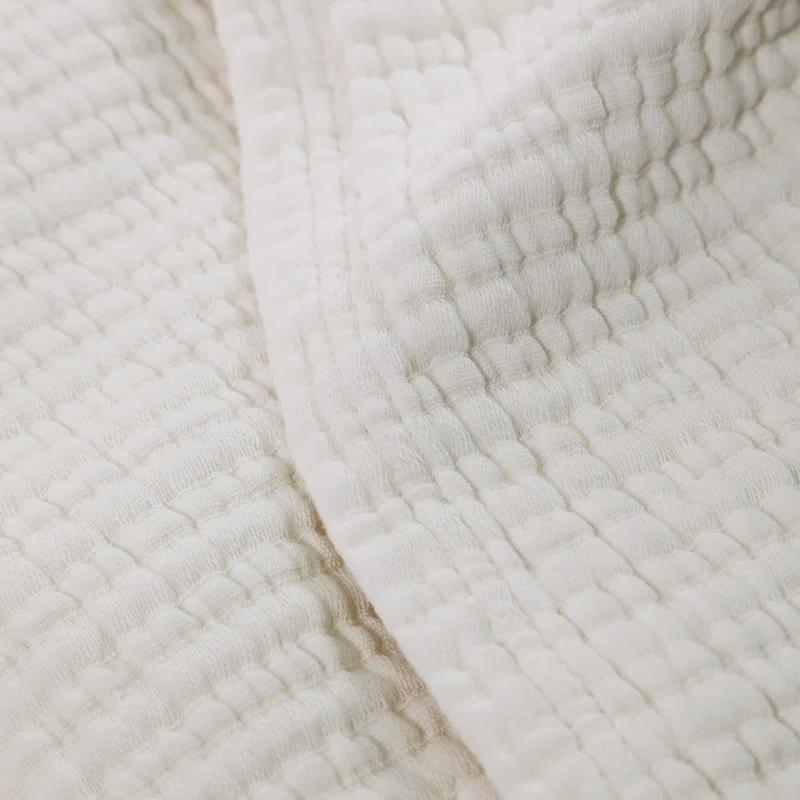 Chatham Cotton Matelasse Coverlet by Pom Pom at Home - Cream / Queen
