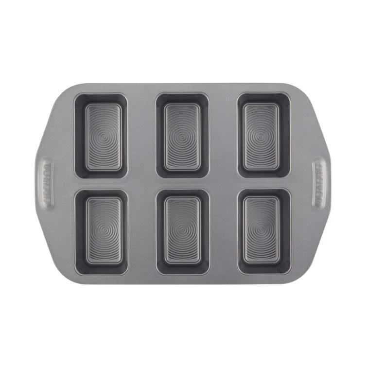 Circulon Circulon Nonstick Bakeware Mini Loaf Pan, 6-Cup, Gray