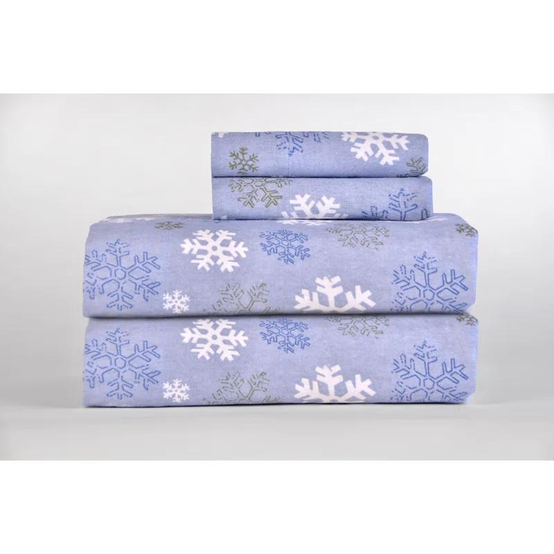 Pointehaven Flannel Damask Sheet Set