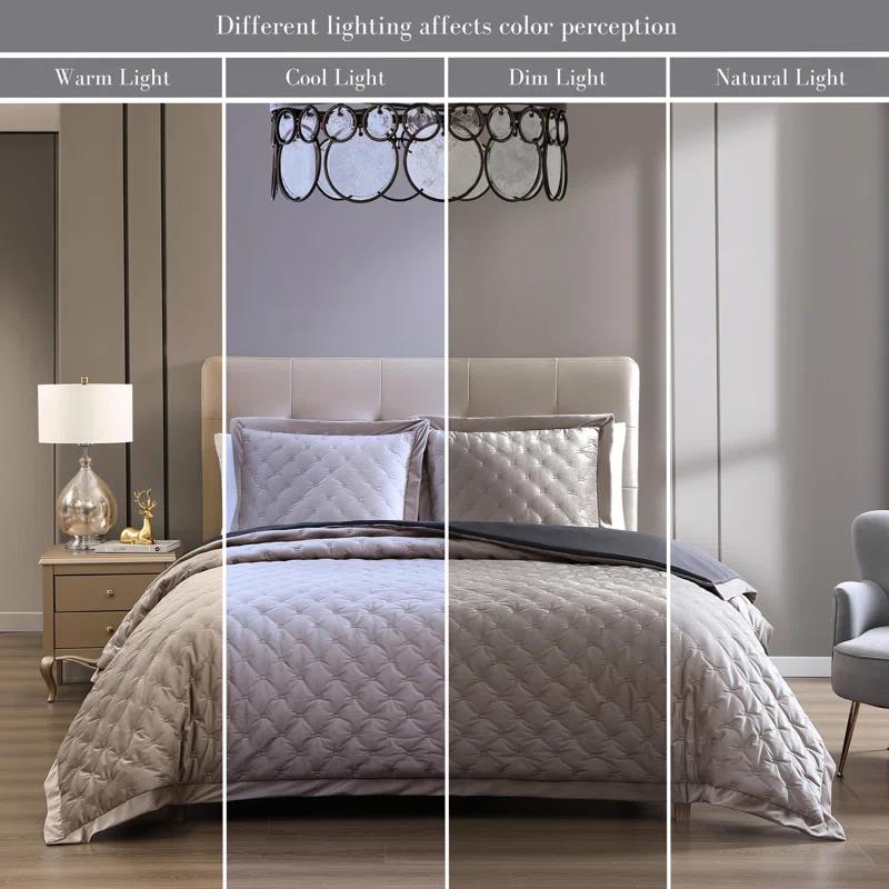 BeBeJan Bebejan 3 Piece Velvet Comforter Set