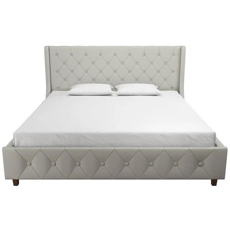 CosmoLiving by Cosmopolitan Mercer Tufted Upholstered Platform Bed
