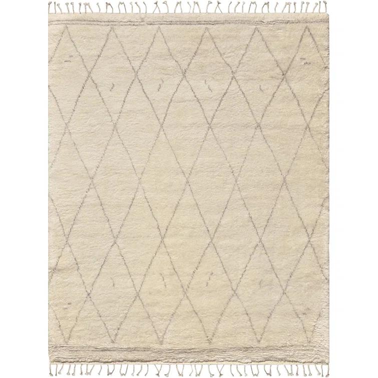 Casablanca Hand-Knotted Ivory/Brown Area Rug