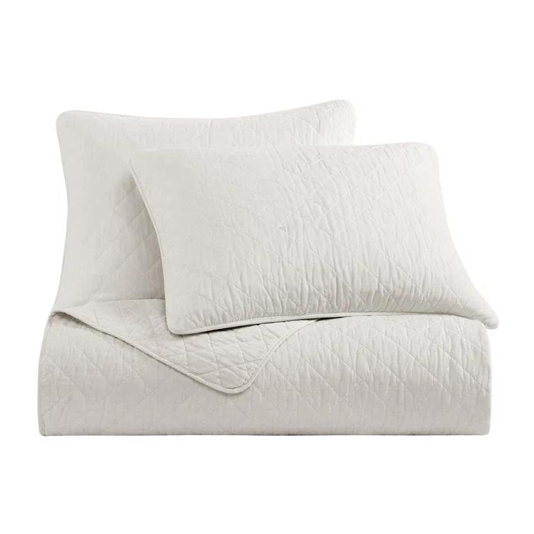 Indigo Hill by HiEnd Accents Cotton Comfort Solid Color Classic Chic Casual Modern Rustic Quilt Set