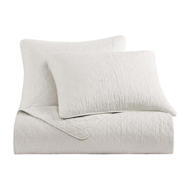 Indigo Hill by HiEnd Accents Cotton Comfort Solid Color Classic Chic Casual Modern Rustic Quilt Set