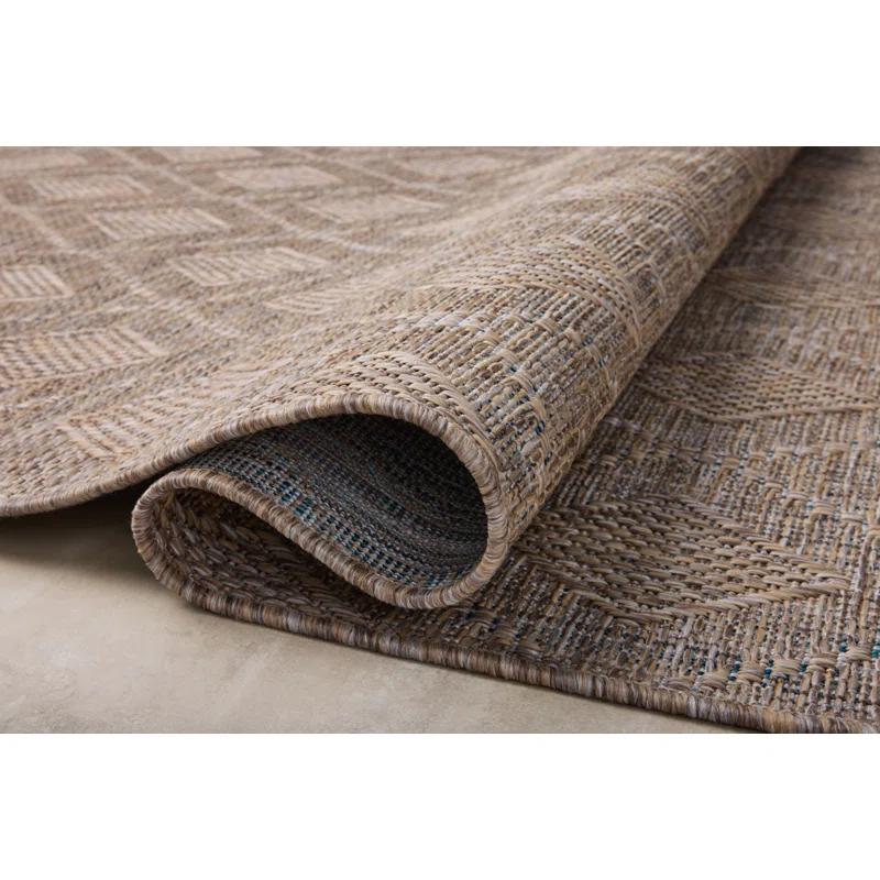 Topanga II Indoor / Outdoor Rug by Amber Lewis x Loloi - Natural and Mist / 3'11" x 5'11"