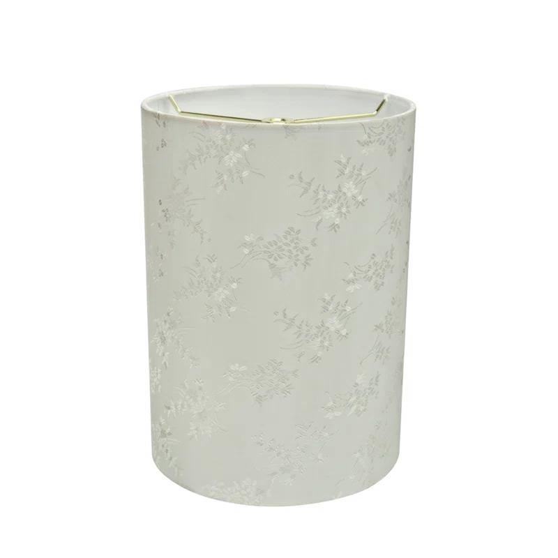 Aspen Creative Corporation 11'' H Jacquard Textured Fabric Drum Lamp Shade