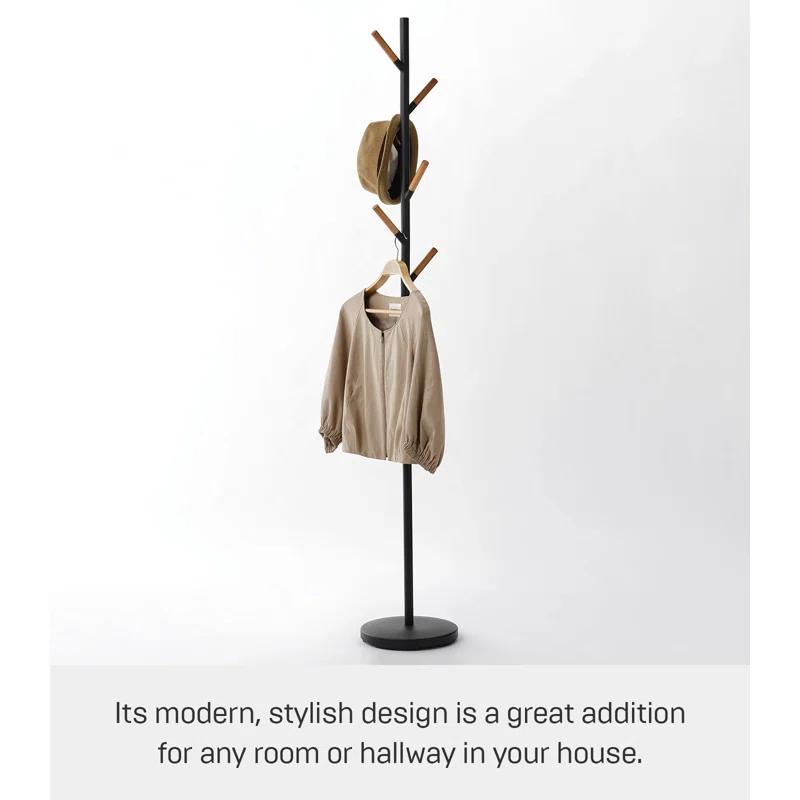 Yamazaki Home Coat Hanger, Steel, Weighted Base